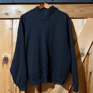 Joah Brown Black Turtleneck pull over sweatshirt with SET Active pants bundle